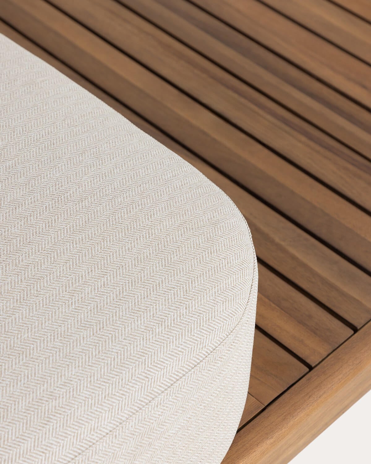 Ensemble de Jardin avec Canapé, Module Central, Module d'Angle et Table Basse en Bois d'Acacia et Tissu Redik, image de la gelerie 8