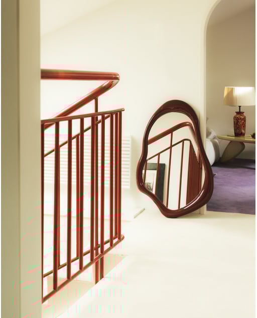 Miroir Mural en Bois et Résine (90x60 cm) Lilos