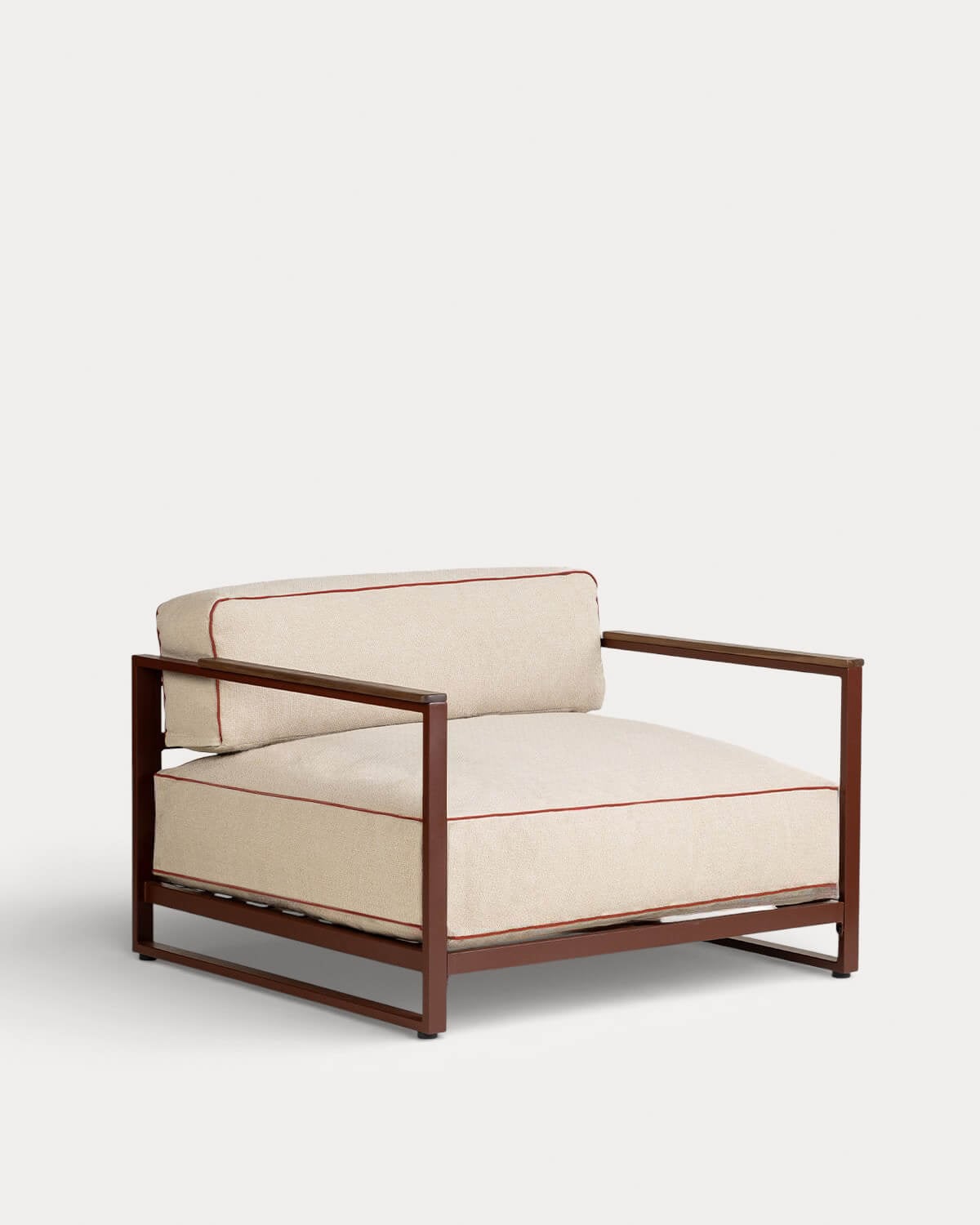 Pack 2 Fauteuils de Jardin en Métal et Tissu Kristen, image de la gelerie 1