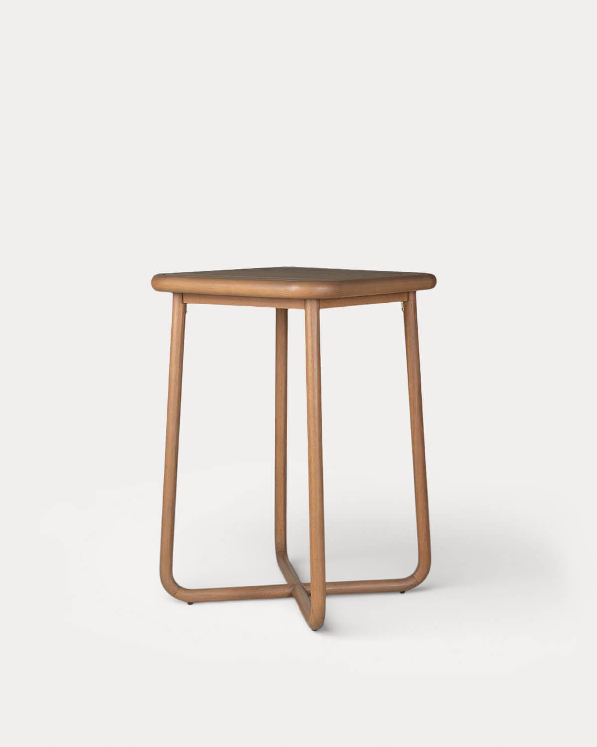 Table Haute Carrée en Bois d'Eucalyptus (70x70 cm) Edvard, image de la gelerie 1
