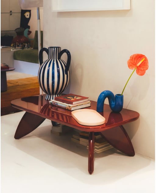 Table Basse Rectangulaire en Bois (120x60 cm) Saideah