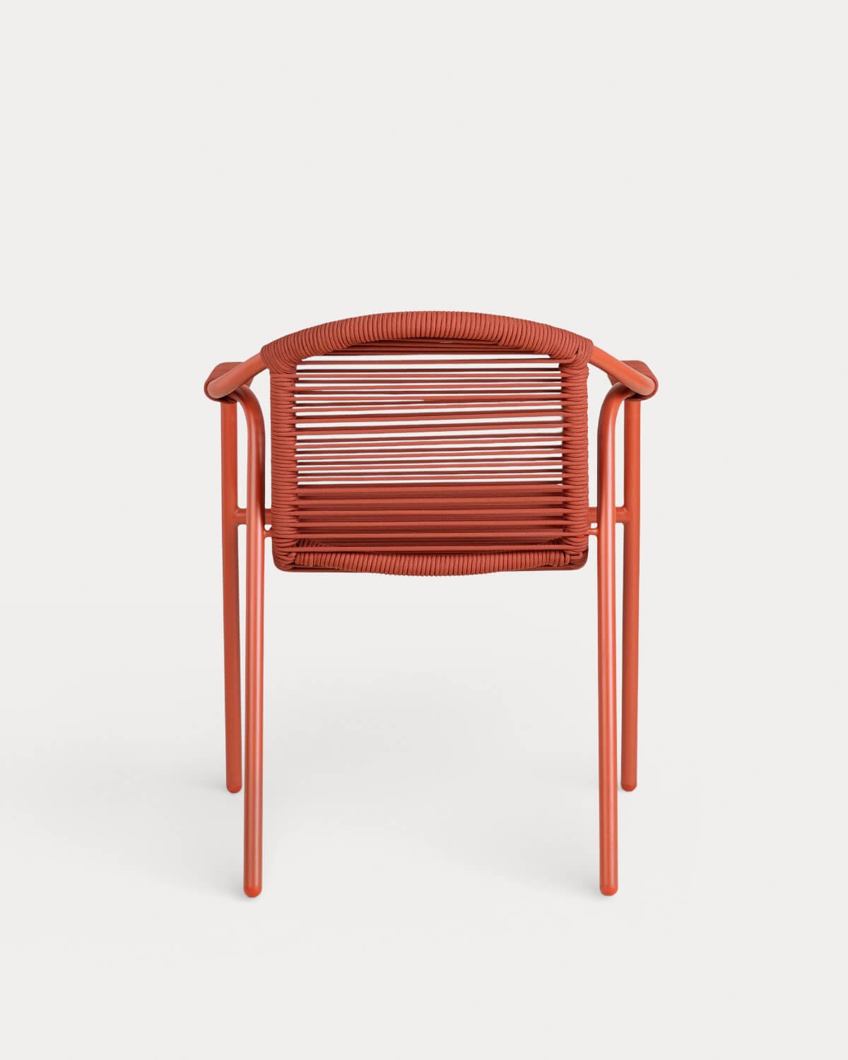 Pack de 4 Chaises de Salle à Manger en Métal et Corde Murna, image de la gelerie 3