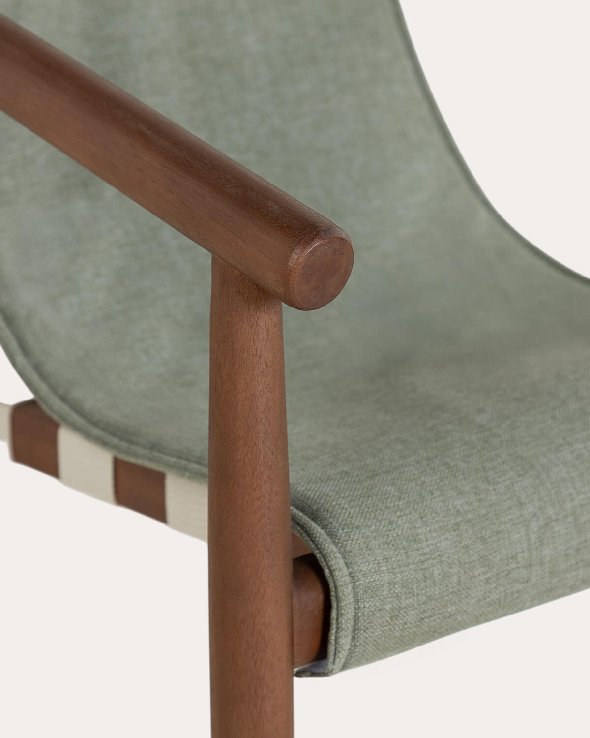 Pack 2 chaises d'extérieur en bois d'eucalyptus et tissu Clhoti, image de la gelerie 7