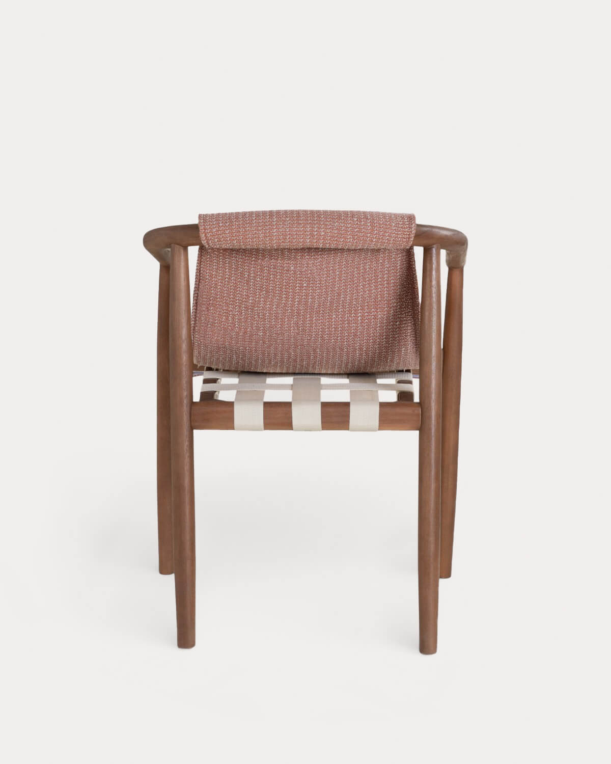 Pack de 2 Chaises de Salle à Manger en Bois d'Eucalyptus et Tissu de Clhoti, image de la gelerie 3