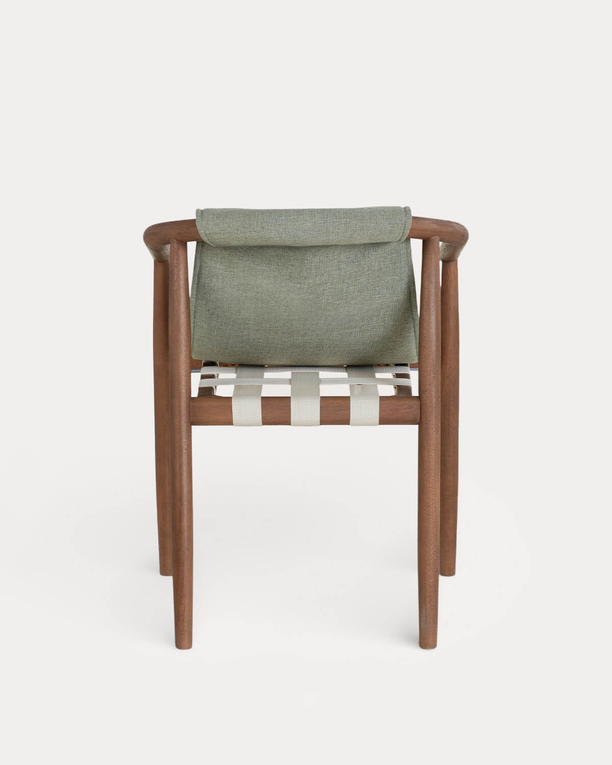 Pack de 2 Chaises de Salle à Manger en Bois d'Eucalyptus et Tissu de Clhoti, image de la gelerie 5