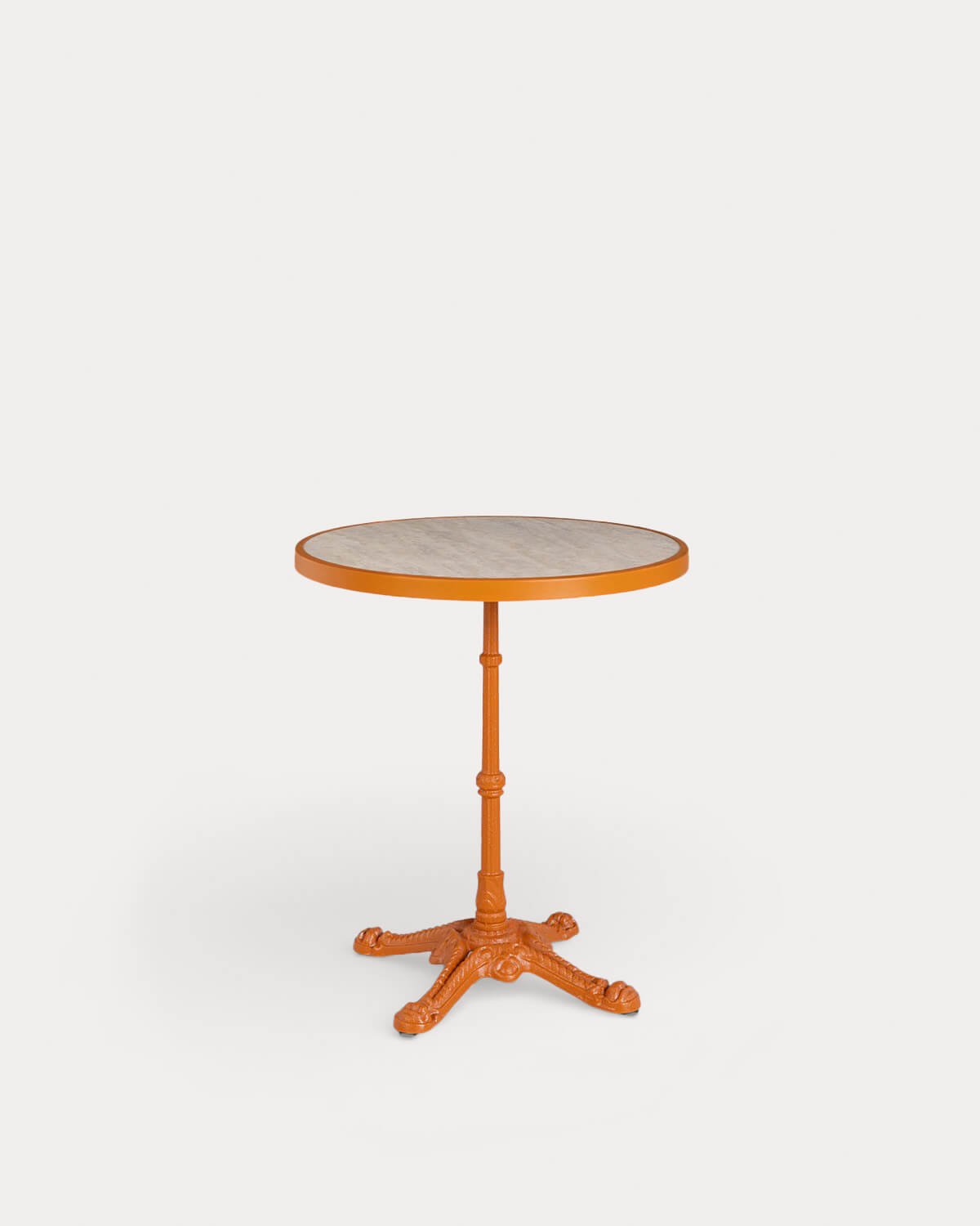 Table Ronde d'Extérieur en Marbre et Métal (Ø60 cm) Oksana, image de la gelerie 1