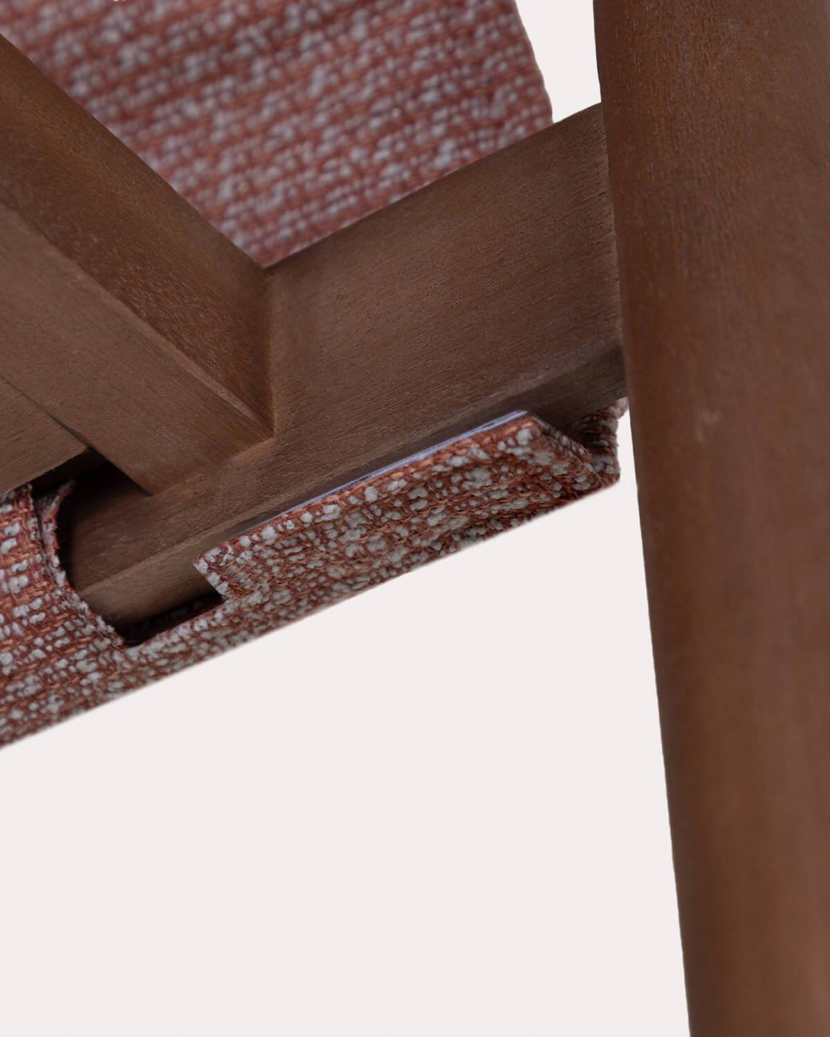 Pack de 4 Chaises de Salle à Manger en Bois d'Eucalyptus et Tissu de Clhoti, image de la gelerie 8