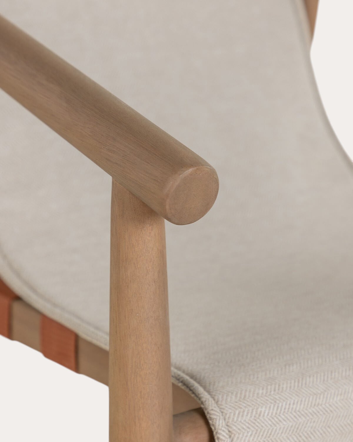 Pack de 4 Chaises de Salle à Manger en Bois d'Eucalyptus et Tissu de Clhoti, image de la gelerie 5