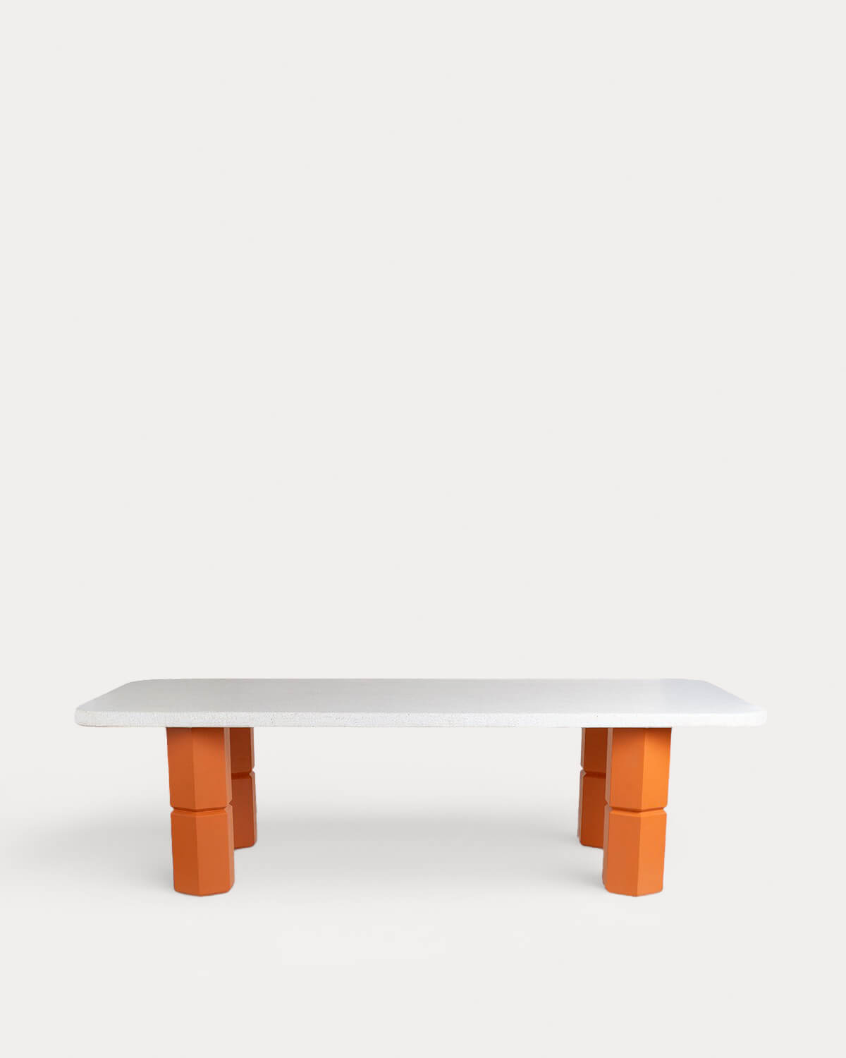 Table de salle à manger rectangulaire 270x120 cm en terrazzo et bois d'acacia Ixiar, image de la gelerie 3