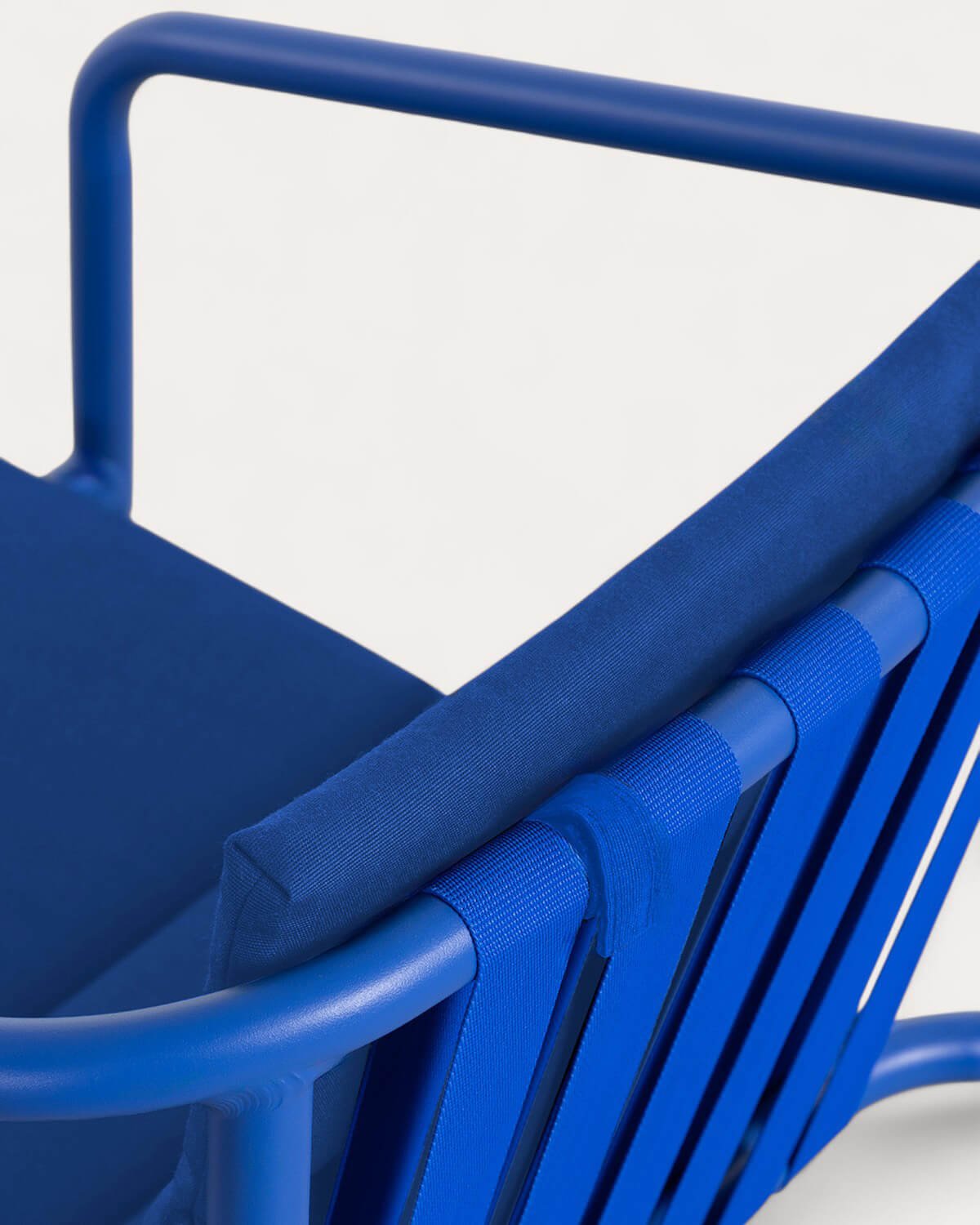 Pack 2 Chaises de Salle à Manger en Aluminium et Tissu Vinke, image de la gelerie 5