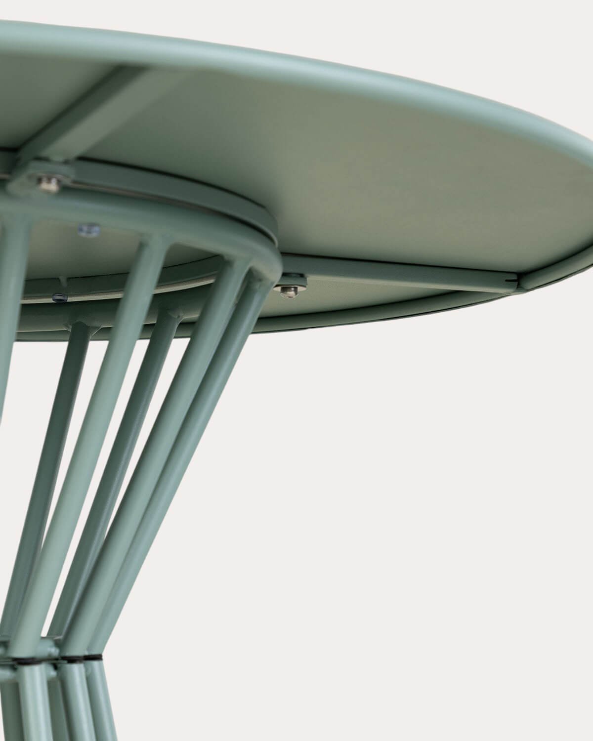 Table Haute d'Extérieur Ronde en Métal (Ø70 cm) Nouli, image de la gelerie 3