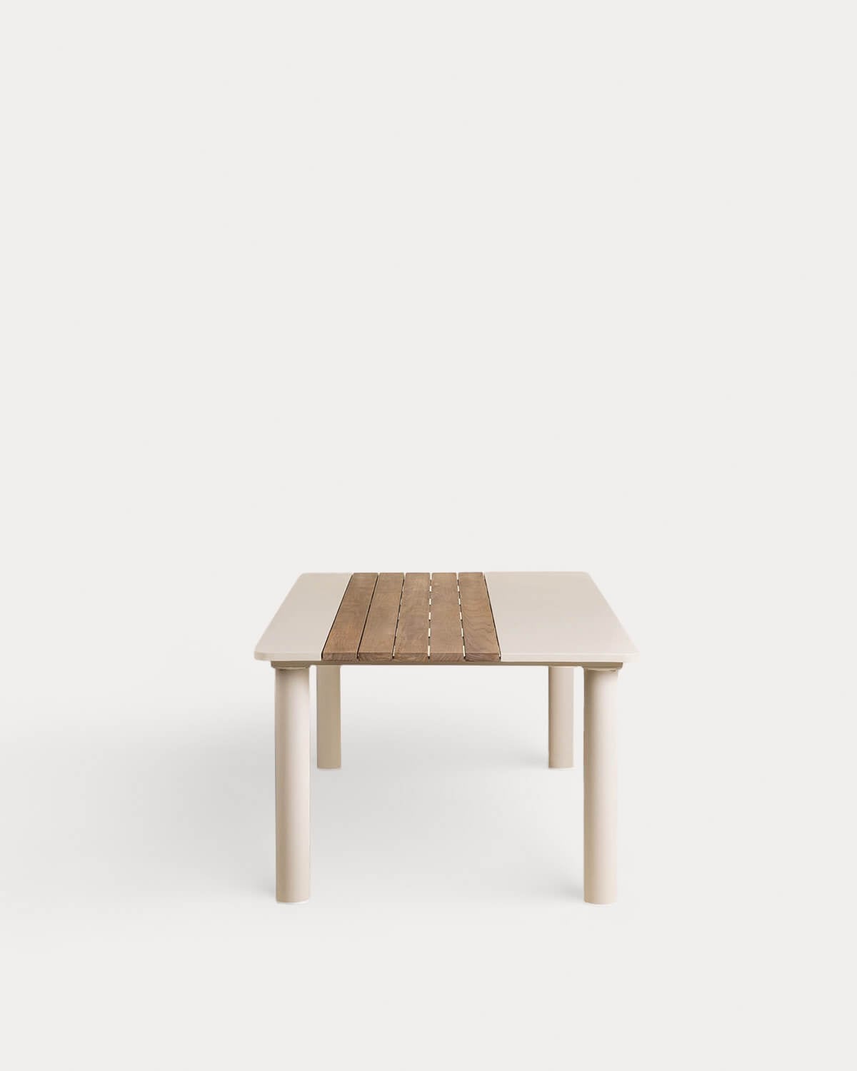 Table d'Extérieur Rectangulaire en Métal et Bois de Teck (220x110 cm) Lirae, image de la gelerie 4