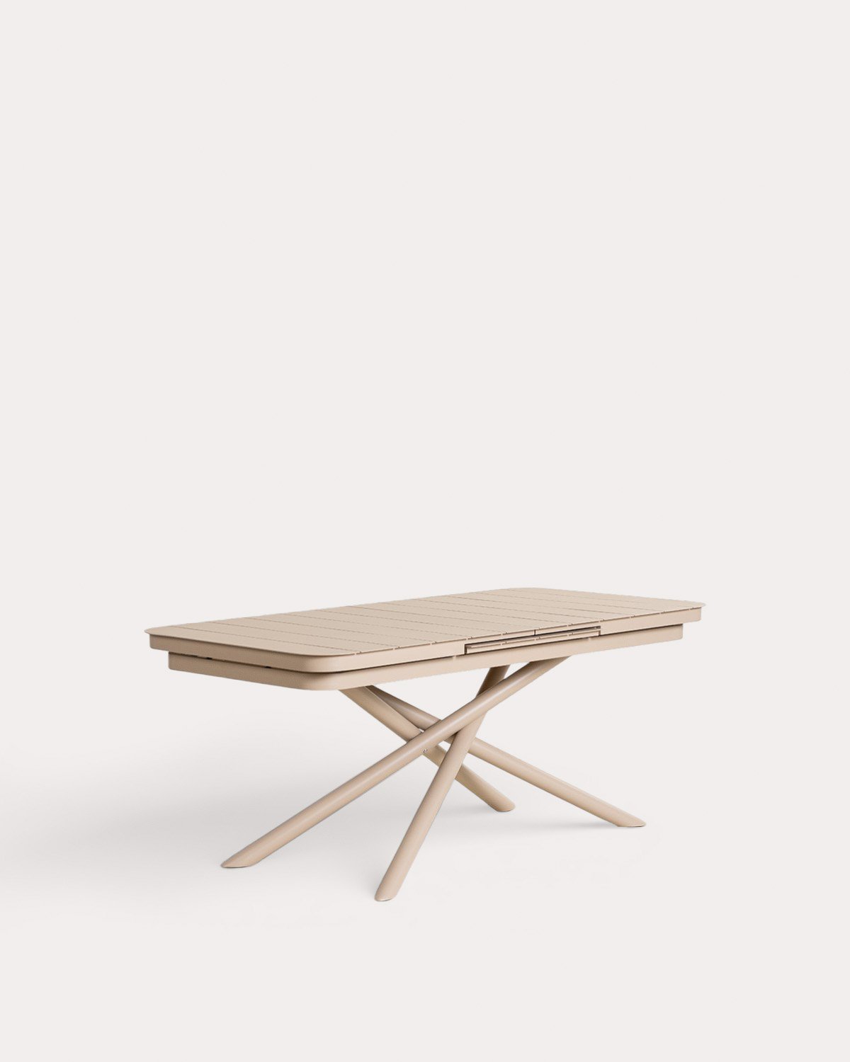 Table de Salle à Manger Rectangulaire Extensible en Aluminium (180-240x90 cm) Kelsey, image de la gelerie 1