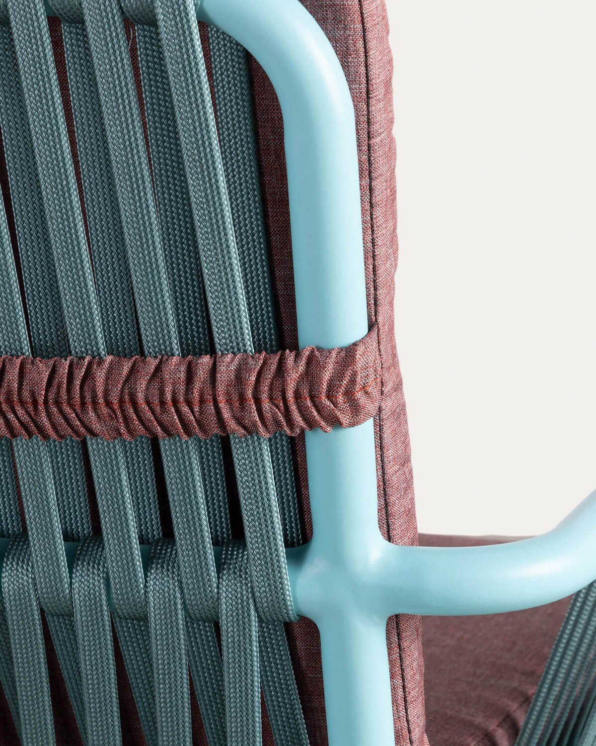 Pack 2 Chaises de Salle à Manger avec Accoudoirs en Aluminium et Corde Drian, image de la gelerie 4