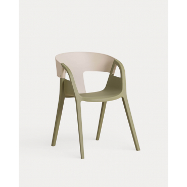 Pack 2 Chaises d'Extérieur en Polypropylène Barrax Vert Nori - The Masie