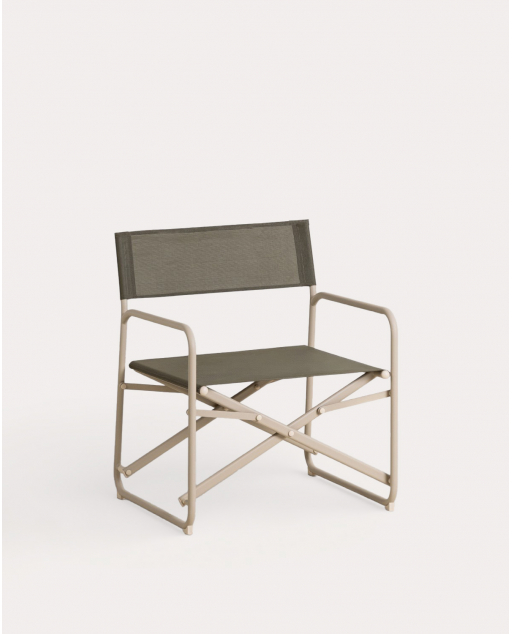 Pack de 2 Fauteuils de Jardin Pliants en Métal et Tissu Bowye