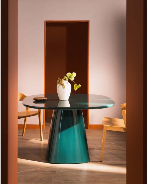 Table à manger carrée en bois (120x120 cm) Irisela