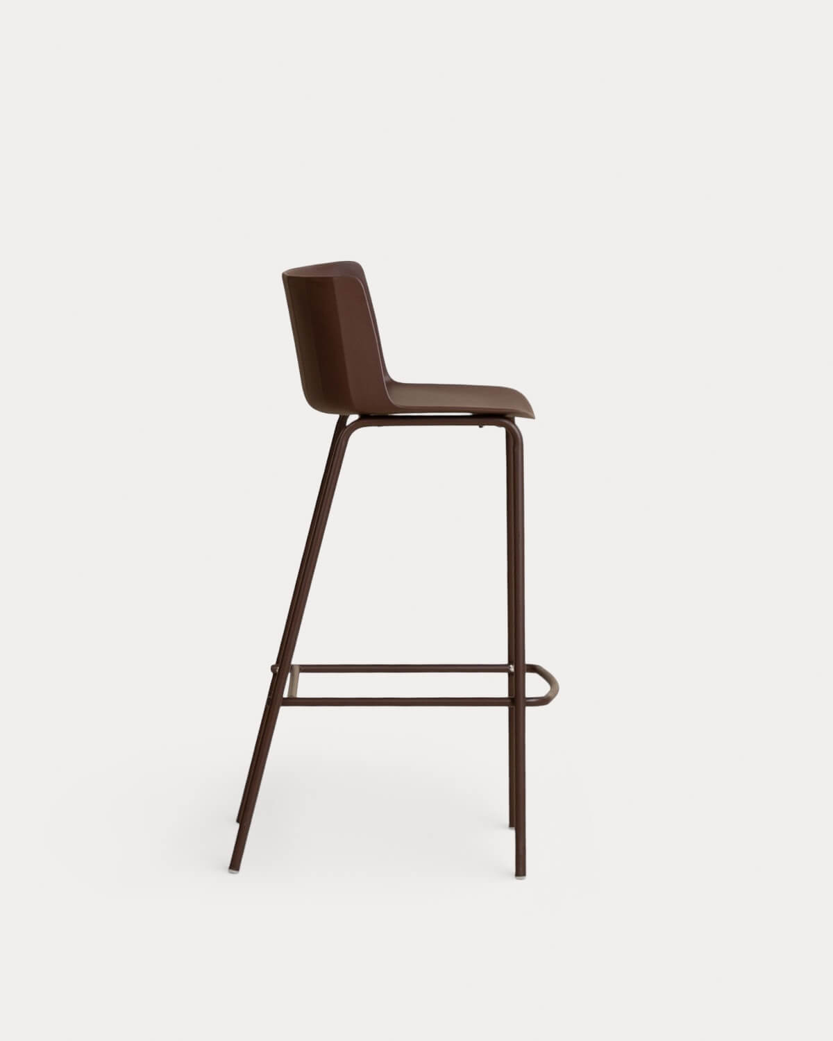 Pack 2 tabourets de bar d'extérieur 75 cm en polypropylène et métal Meivy, image de la gelerie 4
