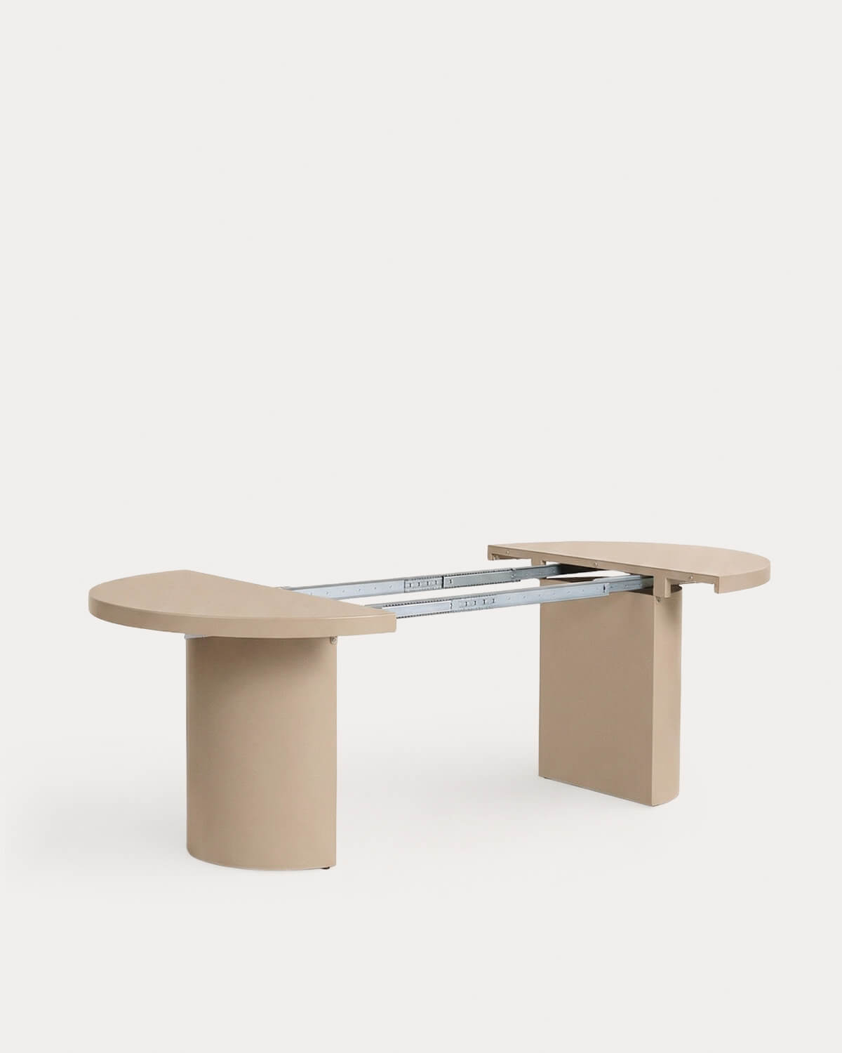 Table d'Extérieur Ronde Extensible en Aluminium (Ø120-240x120 cm) Beca, image de la gelerie 3
