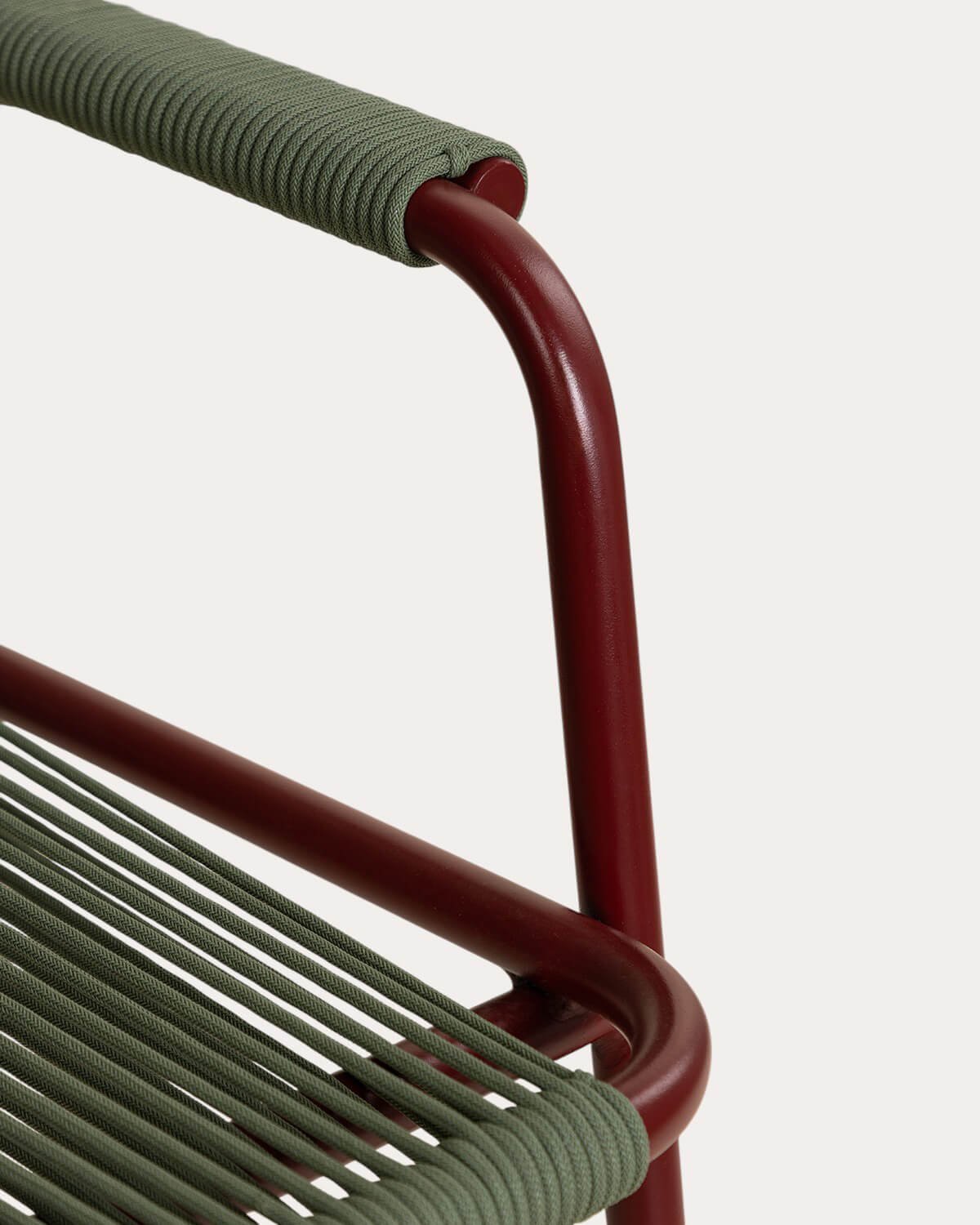 Pack 2 Chaises d'Extérieur avec Accoudoirs en Métal et Corde Mayailer, image de la gelerie 5