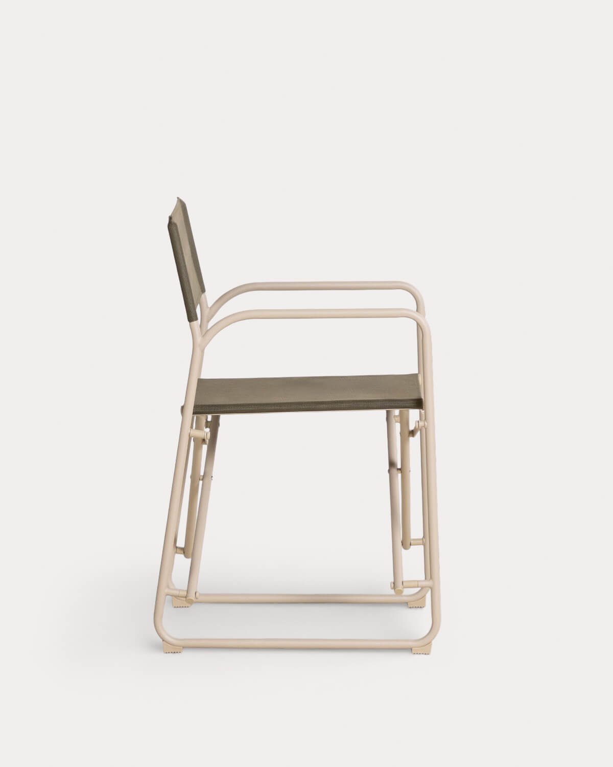 Pack 2 Chaises Pliantes d'Extérieur en Métal et Tissu Bowye, image de la gelerie 3