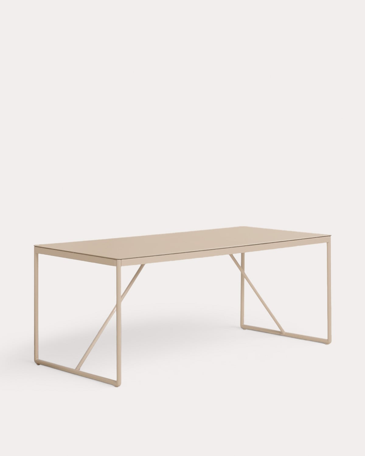 Table d'Extérieur Rectangulaire en Métal et Verre (185x85 cm) Bowye, image de la gelerie 1