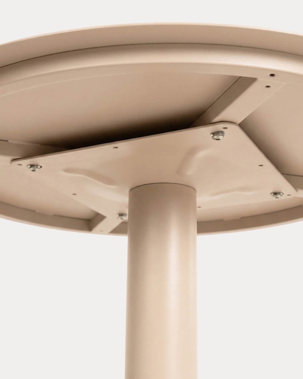 Table Haute d'Extérieur Ronde en Métal (Ø70 cm) Banon, image de la gelerie 3