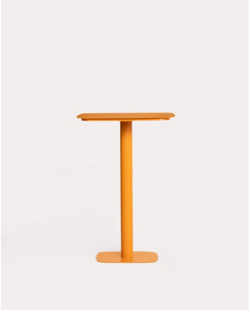 Table Haute d'Extérieur Carrée en Métal (70x70 cm) Zoilo