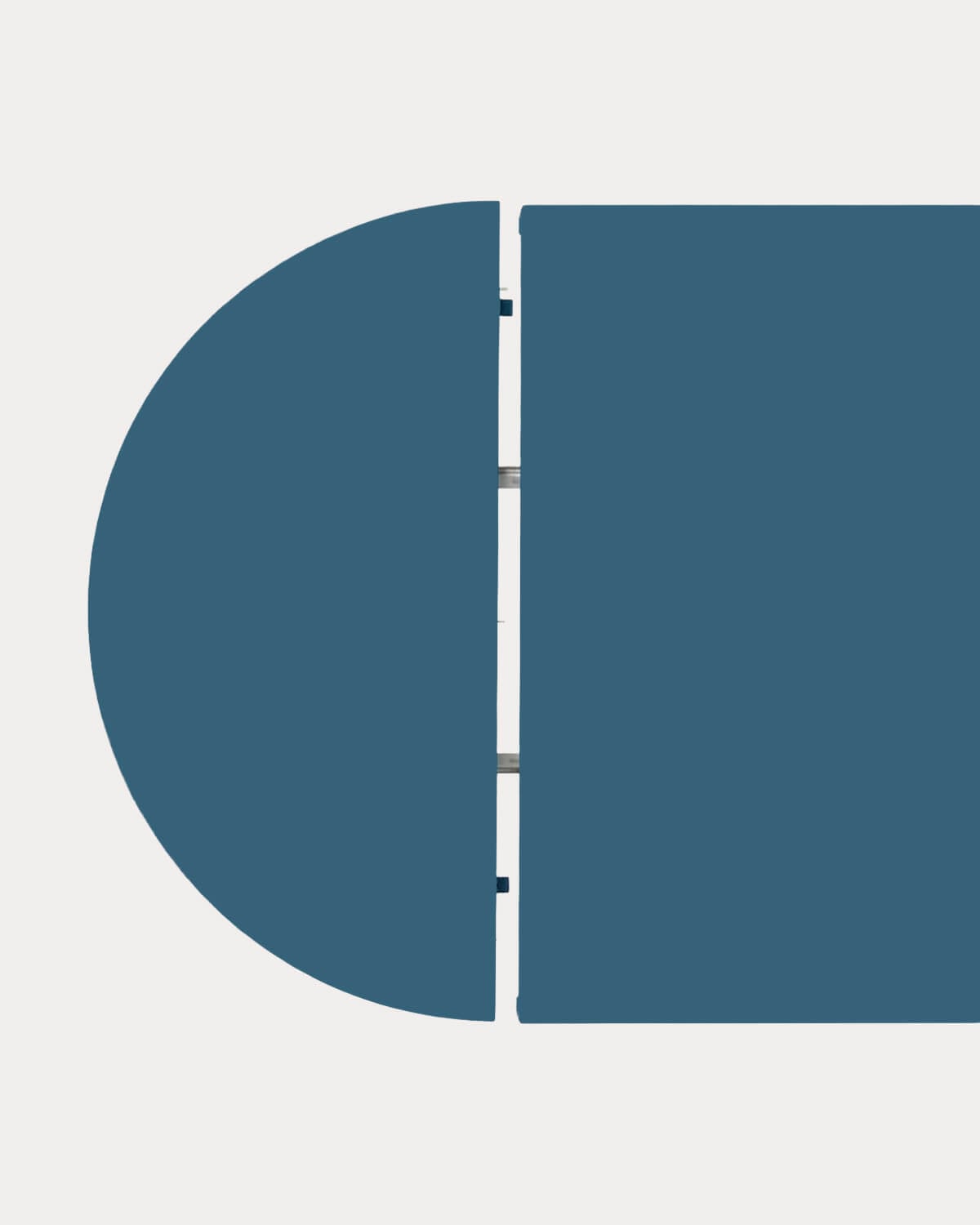 Table de Salle à Manger Ronde Extensible en Métal (Ø120-240x120 cm) Beca, image de la gelerie 10