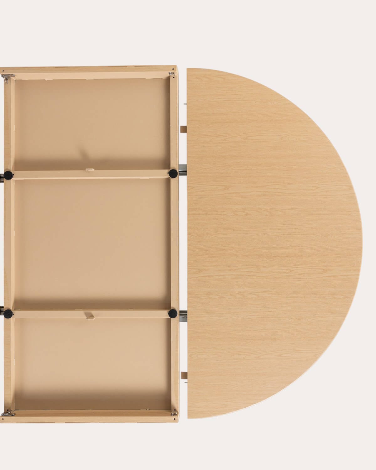 Table de Salle à Manger Ronde Extensible en Métal (Ø120-240x120 cm) Beca, image de la gelerie 12