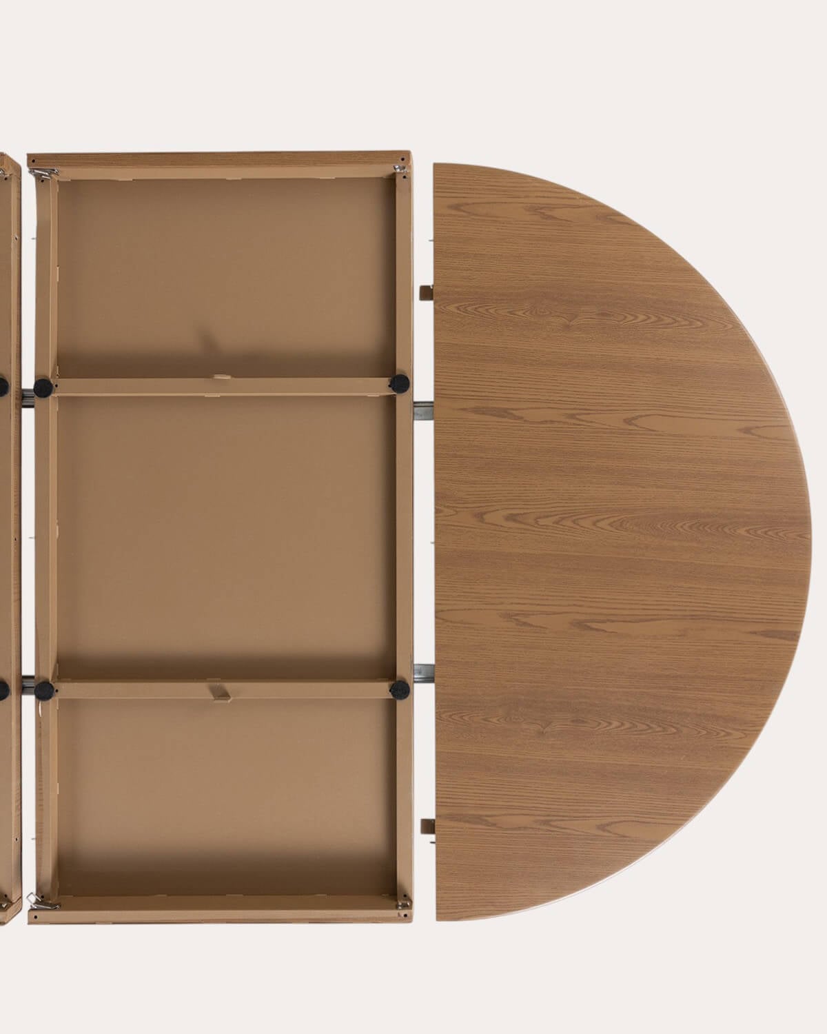 Table d'Extérieur Ronde Extensible en Aluminium (Ø120-240x120 cm) Beca, image de la gelerie 11