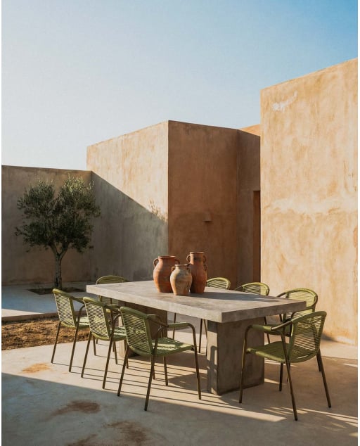 Table d'Extérieur Rectangulaire en Ciment (245x100 cm) Itxaso