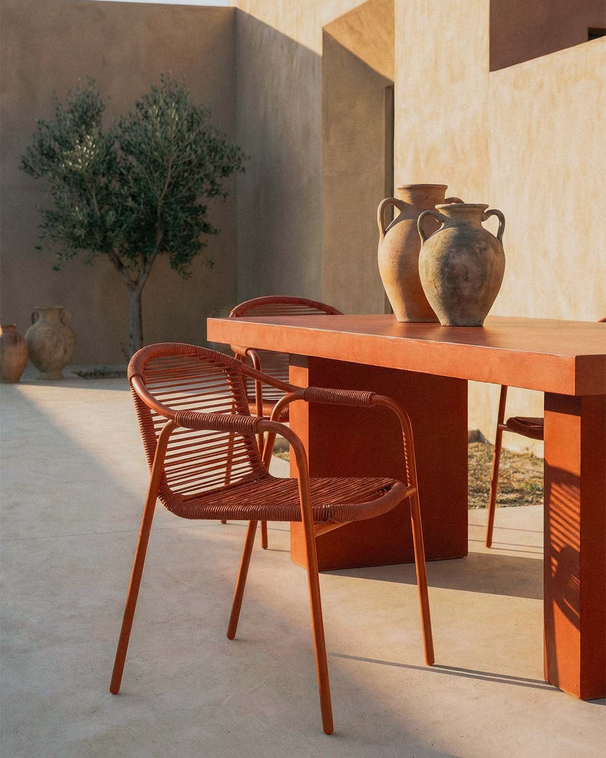 Pack de 2 Chaises d'Extérieur en Métal et Corde Murna, image de la gelerie 2