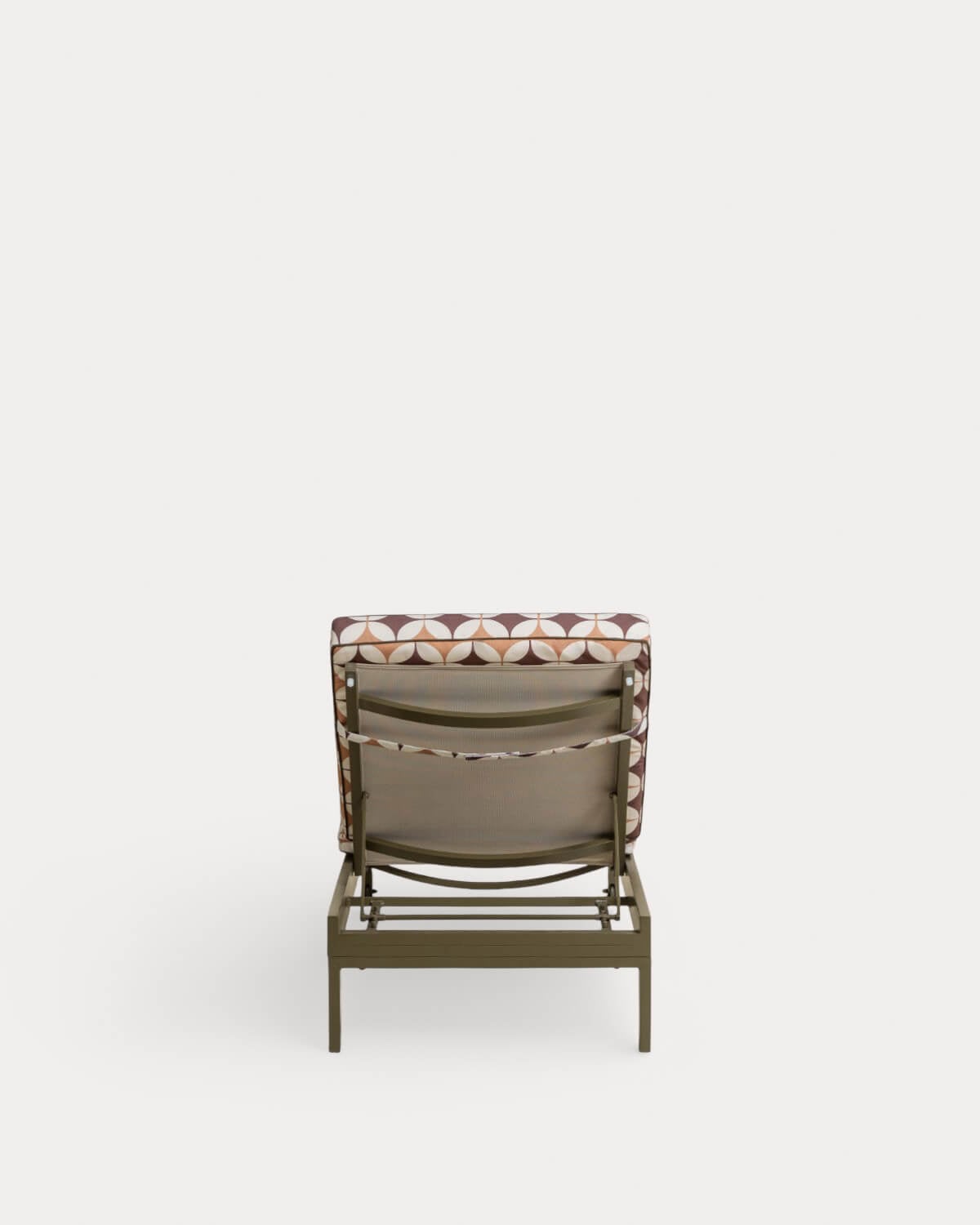 Chaise Longue Inclinable en Aluminium Kreta avec Coussin en Tissu Edimbra, image de la gelerie 5