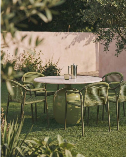 Table Ronde d'Extérieur en Ciment (Ø100 cm) Uxue