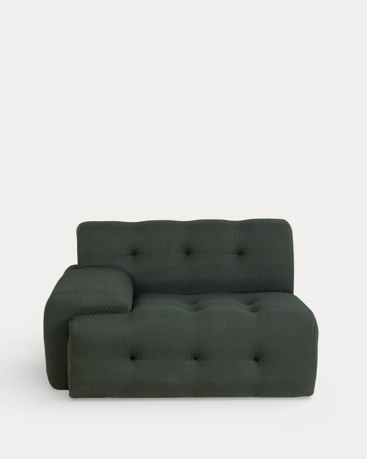 Module d'Angle Gauche en Tissu sous Vide pour Canapé Modulaire Nahual