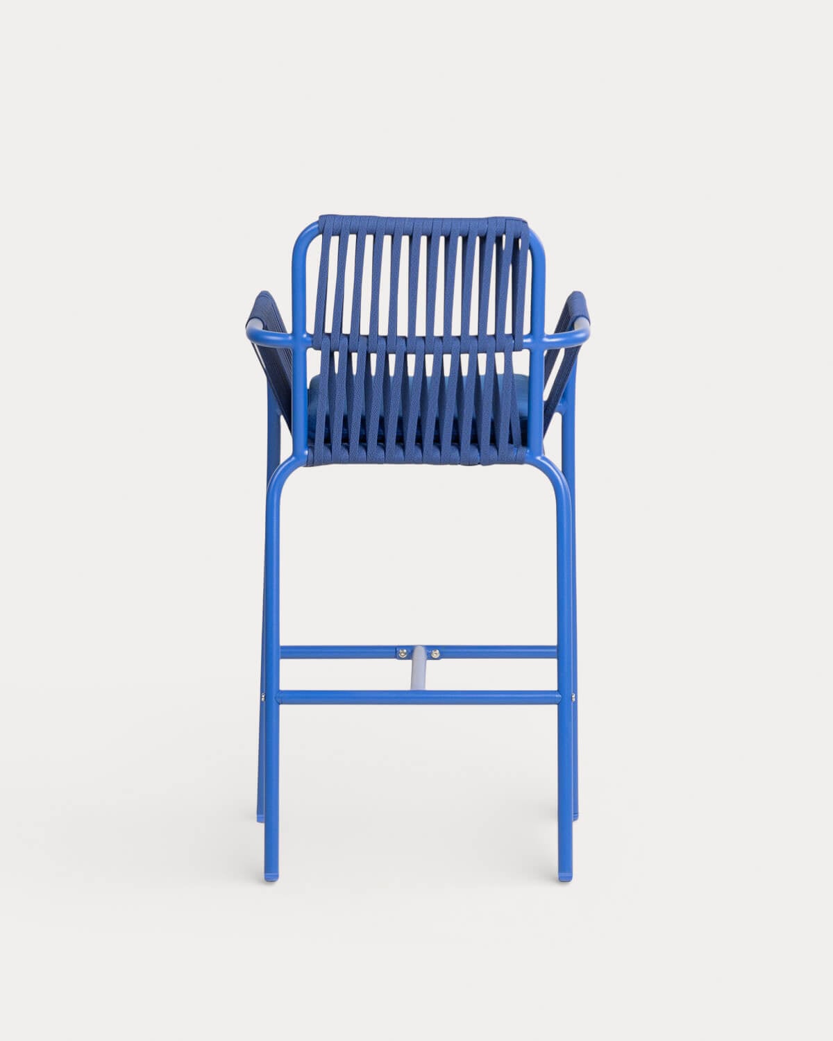 Pack 2 Tabourets Hauts d'Extérieur en Aluminium et Corde (75 cm) Drian, image de la gelerie 5