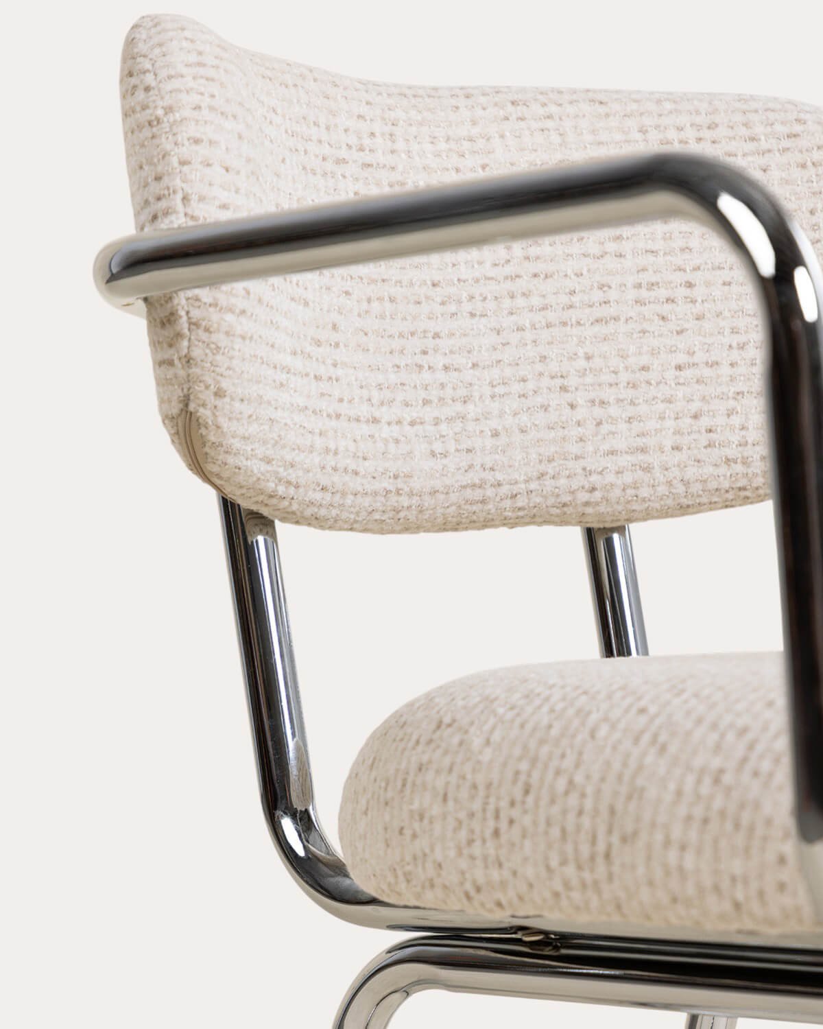 Chaise de Salle à Manger en Métal et Tissu Yeray, image de la gelerie 4