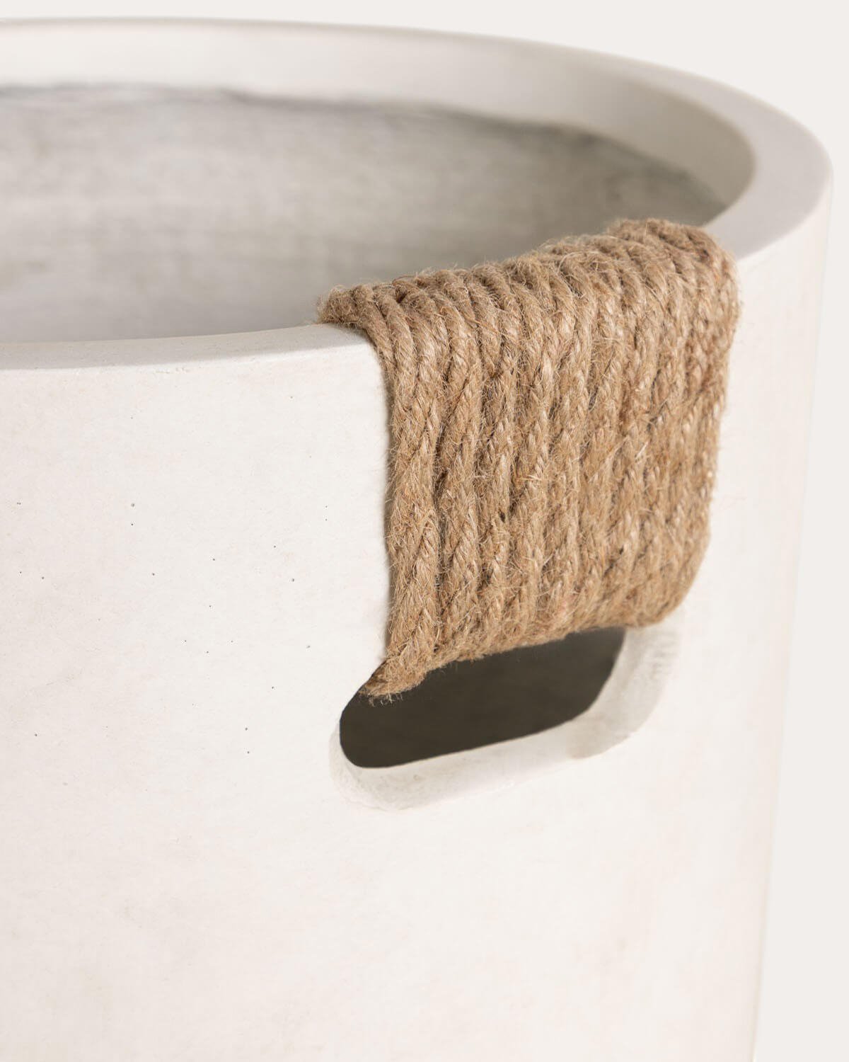 Pot de Fleurs Rond Haut en Ciment (Ø 38 cm) Fitonia, image de la gelerie 3