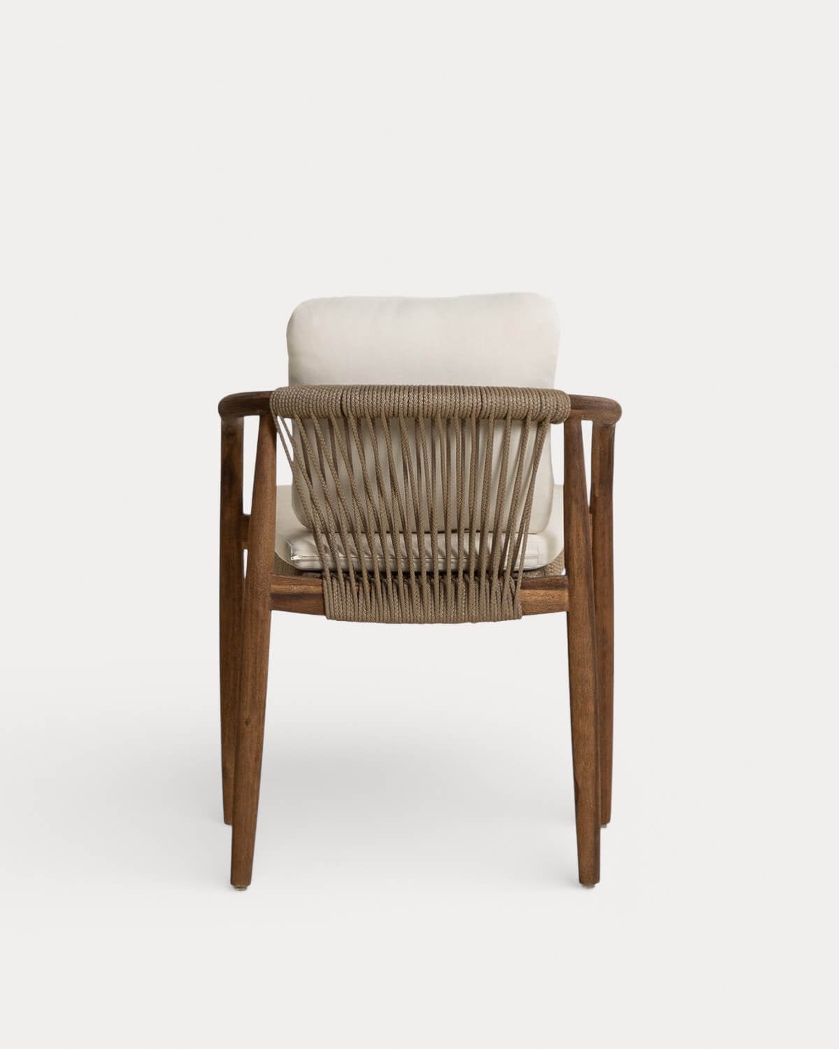 Pack 2 Chaises de Salle à Manger en Bois d'Acacia avec Coussin Loli, image de la gelerie 3