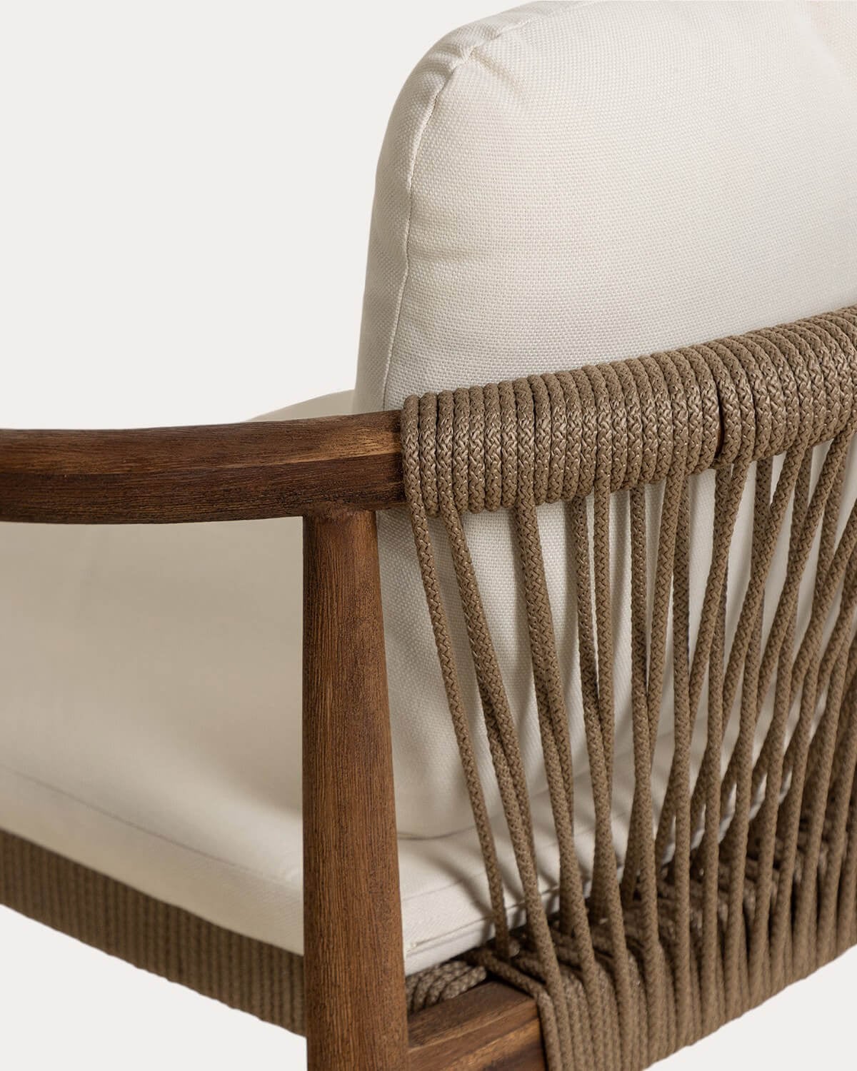 Pack 4 Chaises d'Extérieur en Bois d'Acacia avec Coussin Loli, image de la gelerie 5