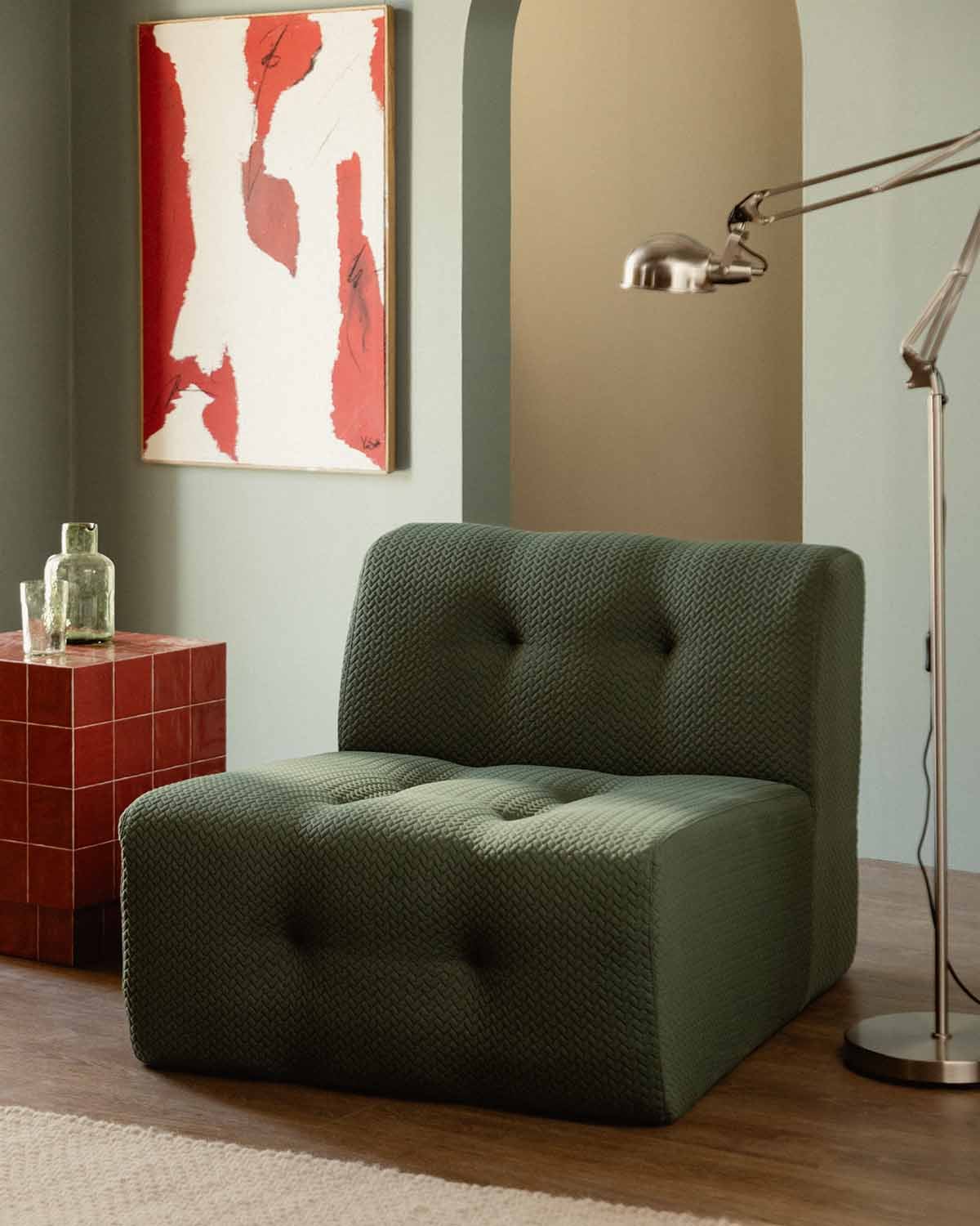 Module Central en Tissu sous Vide pour Canapé Modulaire Nahual, image de la gelerie 2