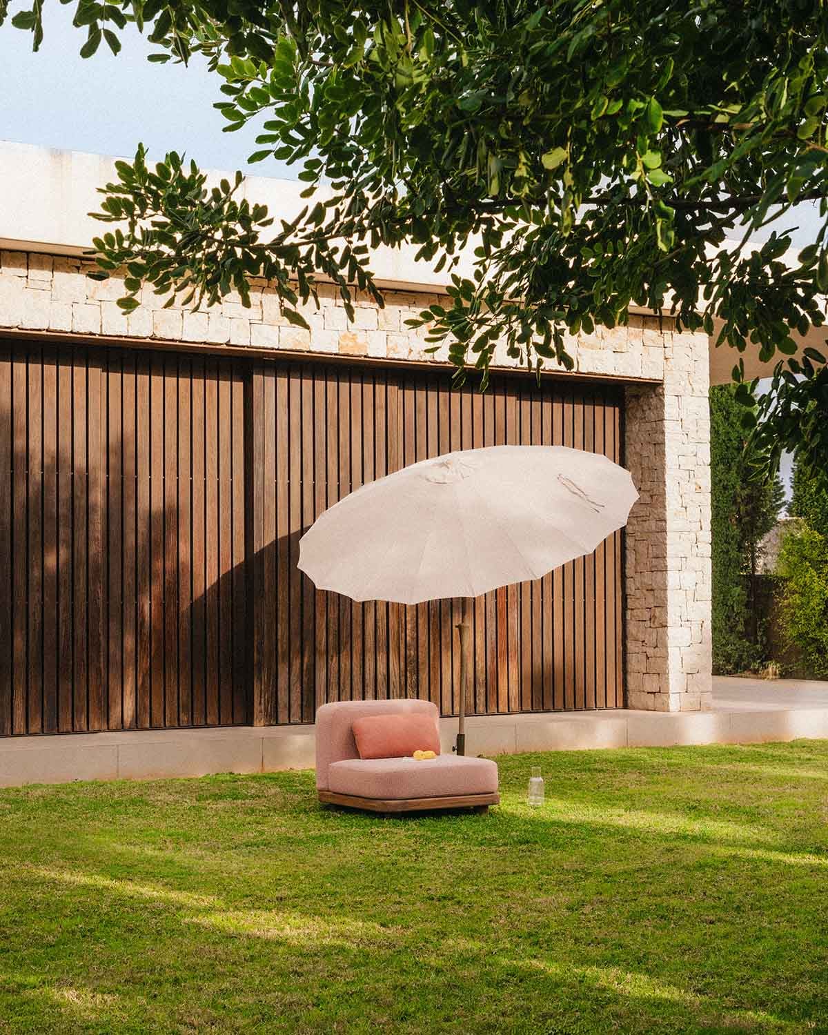 Module de Jardin en Bois d'Acacia et Tissu pour Canapé Modulaire Redik, image de la gelerie 2