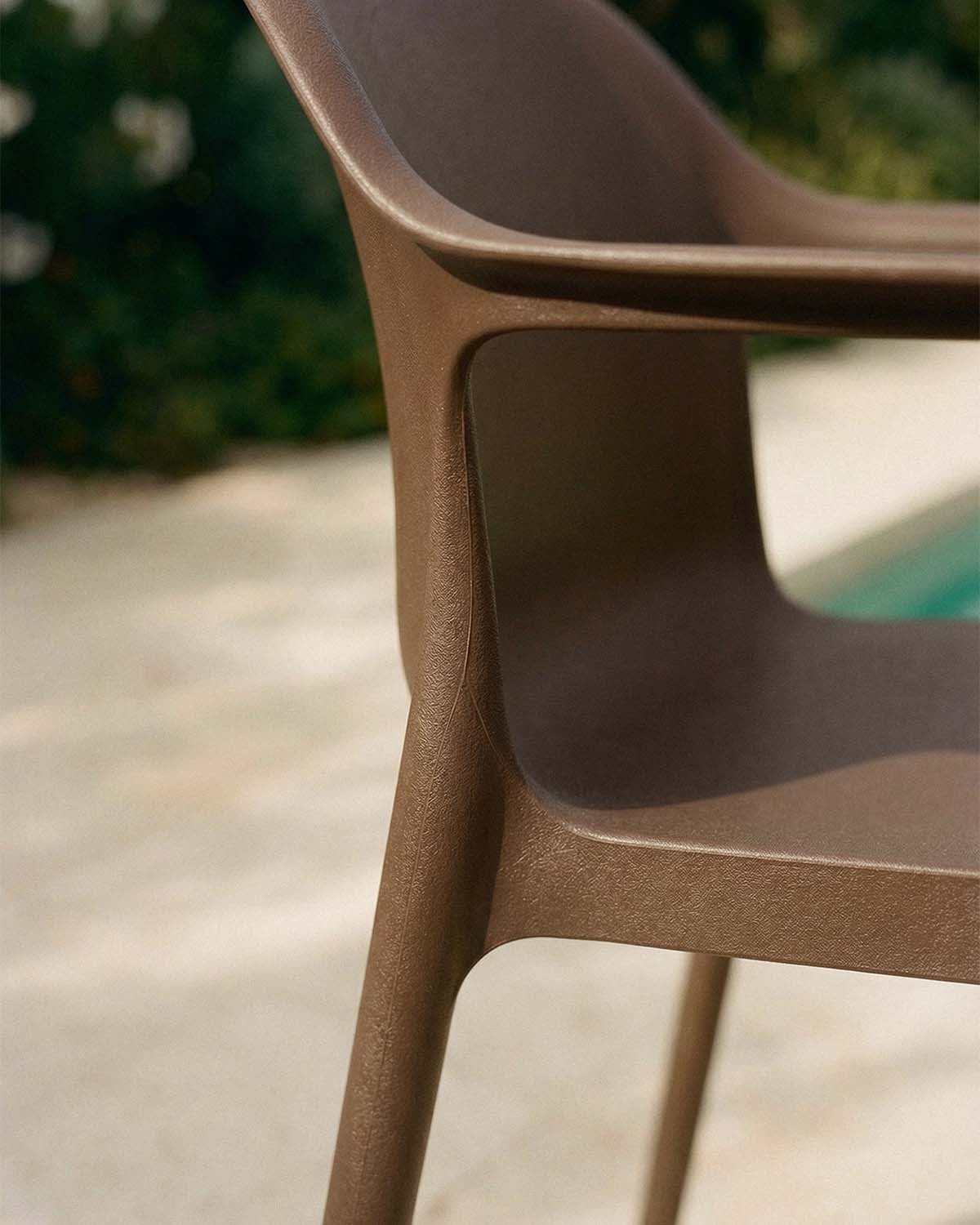 Pack 2 Chaises d'Extérieur en Polypropylène avec Accoudoirs Juana, image de la gelerie 3