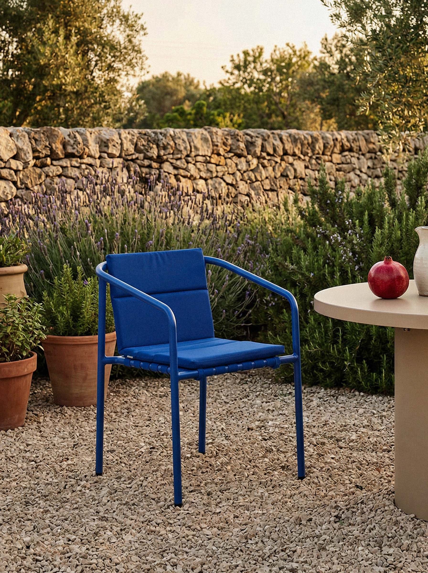 Pack 4 Chaises d'Extérieur en Aluminium et Tissu Vinke, image de la gelerie 2