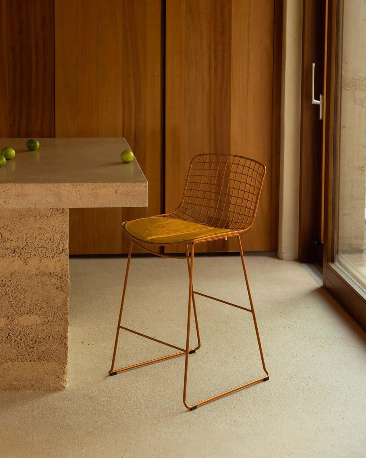 Tabouret Haut en Métal (66 cm) Dossier Bas Aras, image de la gelerie 2