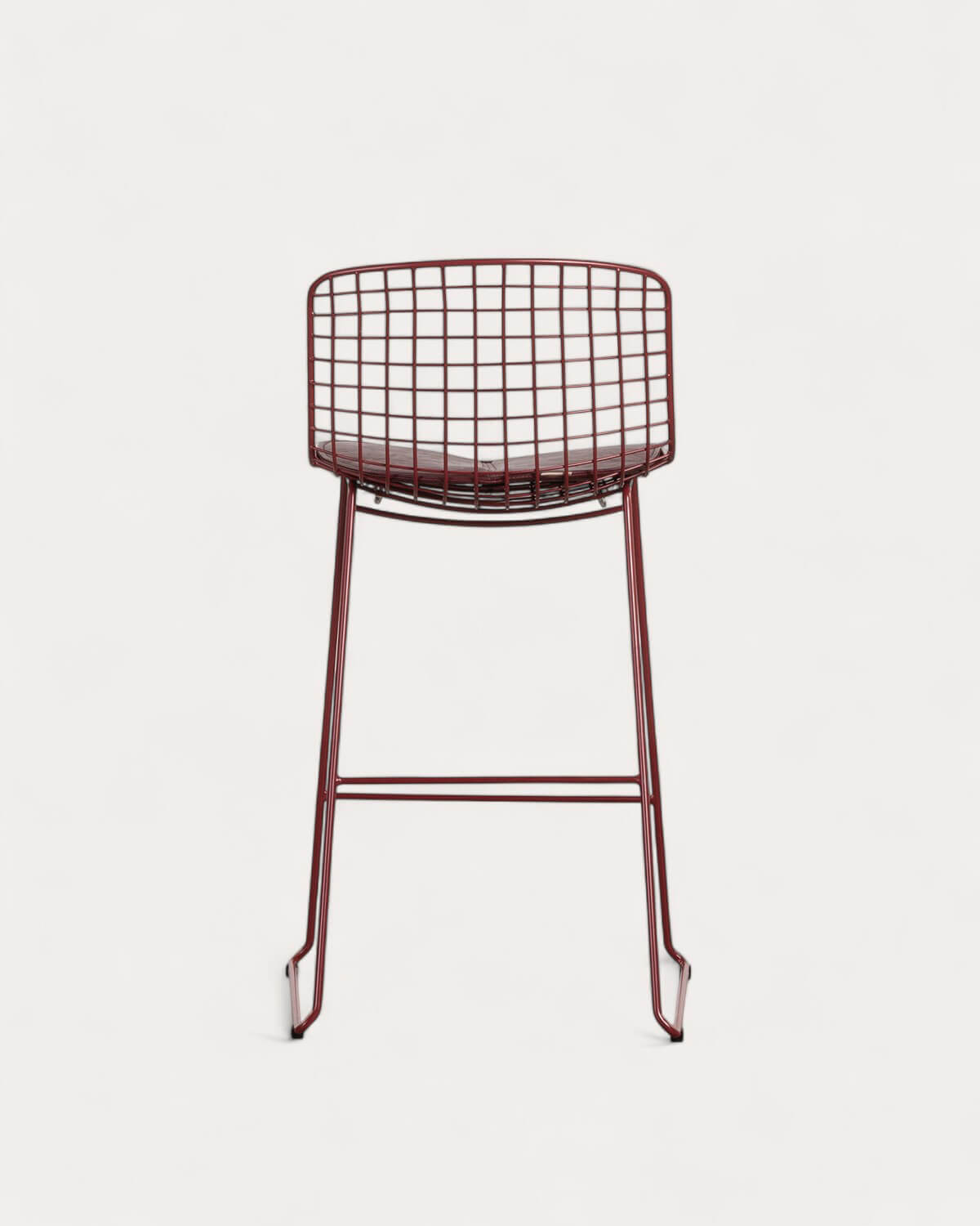 Pack de 4 Tabourets Hauts en Acier (66 cm) Dossier Bas Aras, image de la gelerie 5