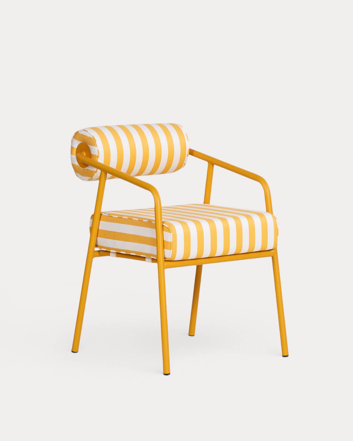 Chaise de Salle à Manger en Métal et Tissu Mitha, image de la gelerie 1