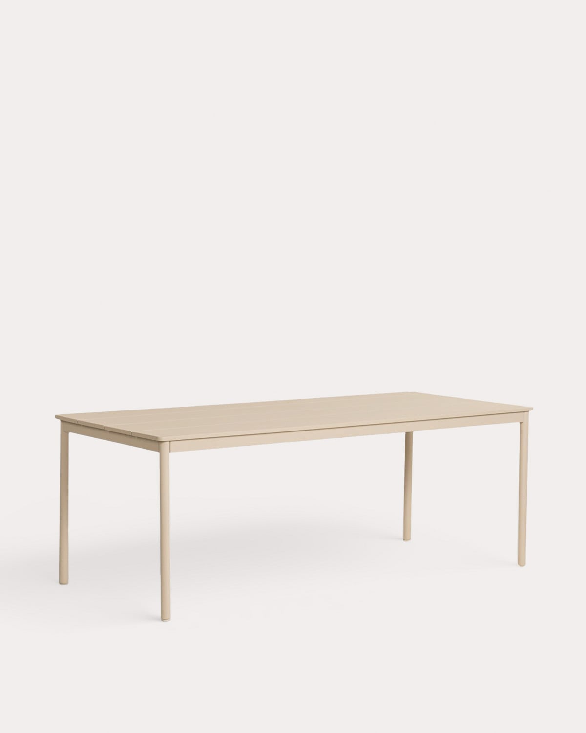 Ensemble Table Rectangulaire en Métal (200x90 cm) Dessie et Fauteuils 8 en Polypropylène Juana d'Extérieur, image de la gelerie 2