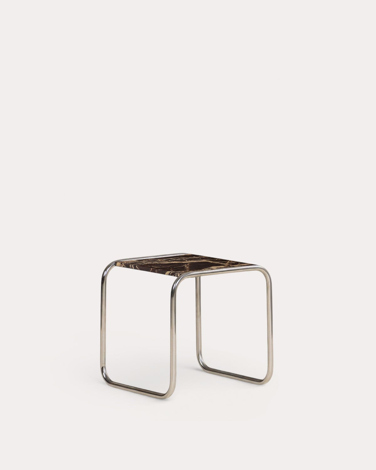 Table d'Appoint Carrée en Marbre et Métal (40x40 cm) Nansa, image de la gelerie 1